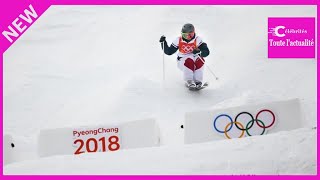 Jeux Olympiques  la skieuse ariégeoise Perrine Laffont remporte les qualifications en ski de bosses [upl. by Hardy]