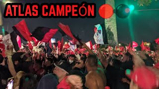 ASI SE VIVIÓ EL GOL DE FURCH EN LA GLORIETA NIÑOS HÉROES 🔴⚫🎊🎉🏆 Atlas vs León Final [upl. by Birchard177]