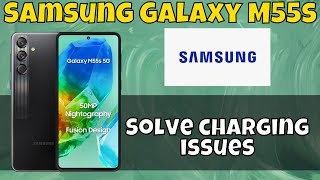 Fix Unable To Charge Phone PAst 85 Samsung Galaxy M55s  How to Solve charging issues latest [upl. by Ajnek148]