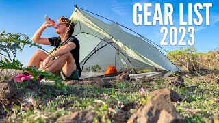 My Backpacking Gear List for 2023 [upl. by Jakie462]