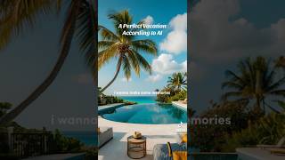 A perfect vacation according to AI TravelArt AIVacation Wanderlust Aesthetics Scenic dreams [upl. by Anual]