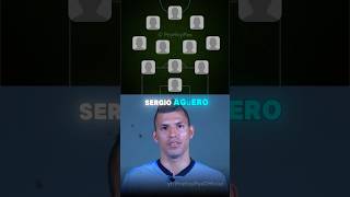 Agüero chose his dream team ⚽ efootball efootball2024 football goat fifa viral shorts aguero [upl. by Srevart]