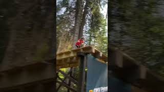 Big drop on hardtail mtb downhill funny edit jump [upl. by Iiette152]