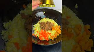 Beef Egg Fried Rice 🍳🥩 BeefFriedRice AsianFood EggFriedRice [upl. by Zelig450]