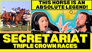 WILL THESE RECORDS EVER BE BROKEN First Time Reacting to Secretariat  Triple Crown Races [upl. by Aerb]