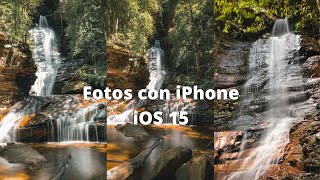 Como tomar mejores fotos de Cascadas con el iPhone con el iOS 15 [upl. by Orian]