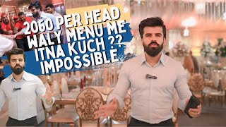 PKR 2060 Rupy Per head waly Menu Me Itna Kch  SIRAJ CATERERS hai na [upl. by Dagall]