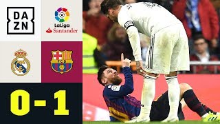 Sergio Ramos schlägt Lionel Messi ins Gesicht Real Madrid  FC Barcelona 01  La Liga  DAZN [upl. by Carter]