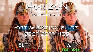 Horizon Forbidden West  OPTIMIZATION GUIDE  Every Setting Tested  Best Settings [upl. by Sikorski]