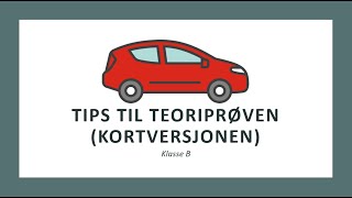 Klasse B Tips til teoriprøven på 123 [upl. by Koller]