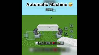 Automatic Machine 😳 in Minecraft youtubeshorts shorts minecraft [upl. by Erdna]