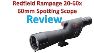 Redfield Rampage 2060x60mm Spotting Scope Review  Best Spotting Scopes [upl. by Eimarej720]