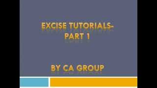 Excise Tutorials File excise return pay excise duty Part 1 [upl. by Irrehc]