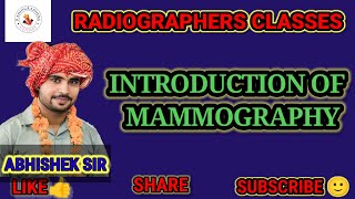 MAMMOGRAPHY INTRODUCTION 1 mammogram radiology radiographersclasses [upl. by Flita154]