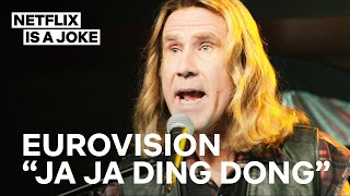 Eurovision  Ja Ja Ding Dong Full Song  Netflix Is A Joke [upl. by Arodal322]