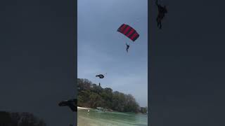 Skydiving landing in contadora island [upl. by Imre844]