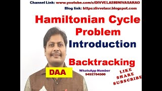 Hamiltonian Cycle Introduction  Hamiltonian Cycle Using Backtracking  Hamiltonian Cycle  DAA [upl. by Nodle]