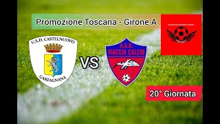 Highlights Castelnuovo Garfagnana  Viaccia Calcio \ Promozione  Girone A [upl. by Loralee]