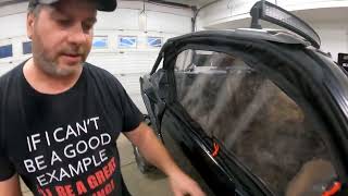 How To Install Side Door Windows On a CanAm Maverick X3 [upl. by Aela]