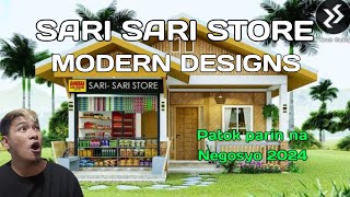 SARI SARI STORE MODERN DESIGNS PART 2  MAKABAGONG DISENYO NG TINDAHAN 2024 [upl. by Elleryt]