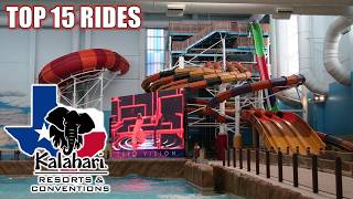 Top 15 Rides at Kalahari Resort Round Rock Texas [upl. by Pincus759]