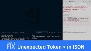 How to fix Unexpected Token in JSON error for web developers [upl. by Ynneg]