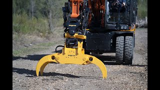 engcon Finger grab – the next level in handling brush twigs and branches [upl. by Montague]