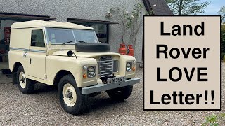 Why I LOVE my Land Rover Series 3 88quot  and why you should too [upl. by Krahling]