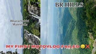 First Moto vlogging  Camera 📸 Setup Failed ❌ 😞 Solo Ride to BR HillsBharachukki Water Falls Ep1 [upl. by Cromwell]