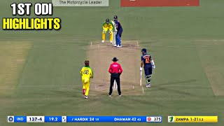 IND vs AUS 1st ODI Full Highlights 2020  India vs Australia 1st ODI Full Highlights 2020 [upl. by Taveda864]