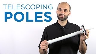 Telescoping Ceiling Mount Poles How to mount a monitor from an Open Ceiling [upl. by Urbannai]