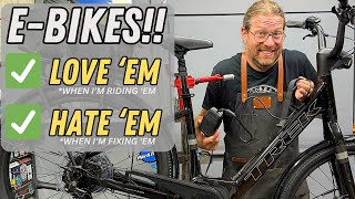 SoWHATS UP with those EBIKES anyway A 20 minute RANT while fixing up a TRUSTY old Trek Hybrid [upl. by Fabriane]