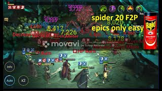 raid shadow legends spider 20 epics only free to play friendly [upl. by Domeniga]