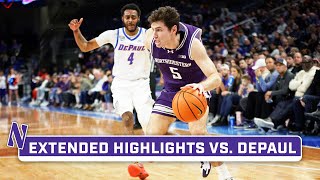 Northwestern at DePaul  Extended Highlights  Big Ten Mens Basketball  Dec 16 2023 [upl. by Eimirej]