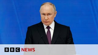 Russia Vladimir Putin gives annual state of the nation address  BBC News [upl. by Edmond]