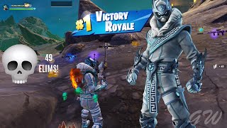 Im Gonna Put Snow In Your Eye ❄  Fortnite ZB Solo Squads Gameplay  49 Eliminations [upl. by Ahsinna]