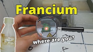 Francium  where can I detect it  nuclear chemistry [upl. by Hambley]