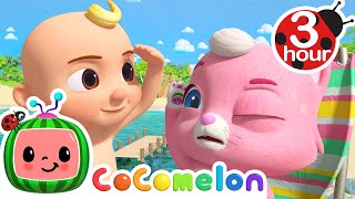 Balloon Beach Song with Animals  3 HOUR CoComelon Kids Songs amp Nursery Rhymes [upl. by Anoif585]