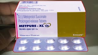 metpure xl 25 tablet uses  price  composition  dose  side effects  precautions  in hindi [upl. by Neelasor]