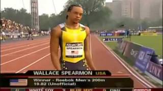 wallace spearmon beats usain bolt [upl. by Malorie988]