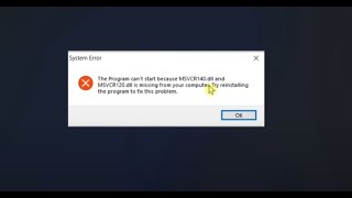 How to FIX quotMsvcr120dll is missing from your computerquot Windows error [upl. by Lletnwahs31]