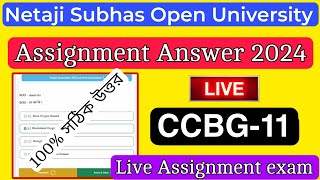 ccbg 11 assignment answers 2024  nsou ug assignment answer 2024  CCBG11 Bengali Assignment Answer [upl. by Dnarud]