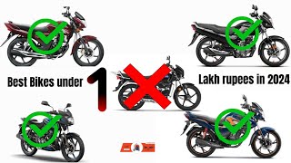 Top 5 bikes under 1 lakh on road in india 2024  best commute bikes for daily use  honest review [upl. by Kir572]