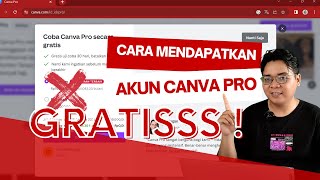 CARA MENDAPATKAN AKUN CANVA PRO GRATIS 2024 [upl. by Nugent]