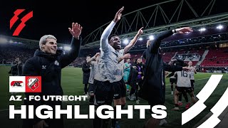 FC Utrecht WINT van AZ in Alkmaar 🔥  HIGHLIGHTS [upl. by Ollie]