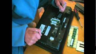 HOW TO INSTALL MEMORY UPGRADE TOSHIBA SATELLITE LAPTOP [upl. by Nnov]