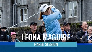 Leona Maguire  Range Session  KPMG Womens Irish Open [upl. by Carrol]