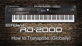 RD2000  How to Transpose Globally [upl. by Rehpotsirc]