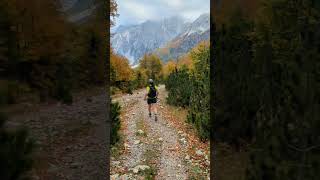 📍The Albanian Alps ⛰️🍂 trailrunning albania alps [upl. by Lemart]