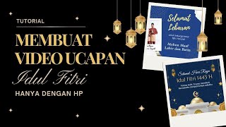 Cara Cepat membuat Ucapan Idul Fitri di Canva hanya pakai HP [upl. by Mcevoy]